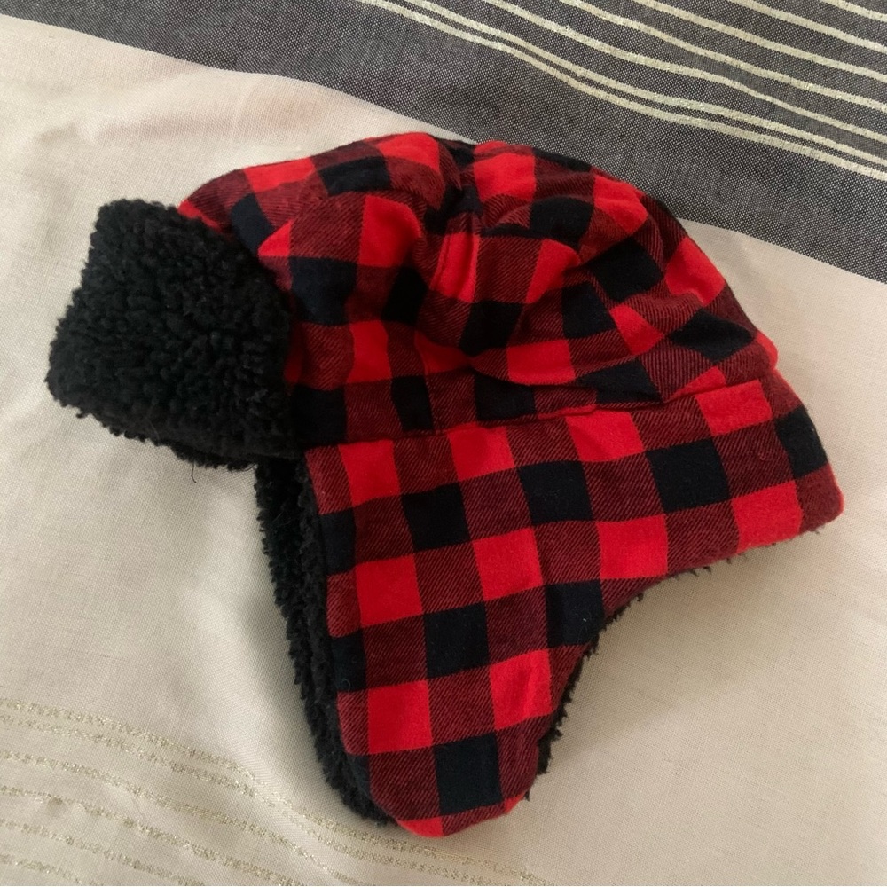 Carter’s Toddler Sherpa Lined Plaid Lumberjack Hat